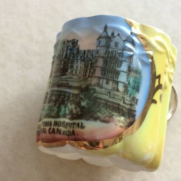 Vintage Royal Victoria Hospital Demi Tasse Espresso Cup Montreal Canada Souvenir - Picture 10 of 12